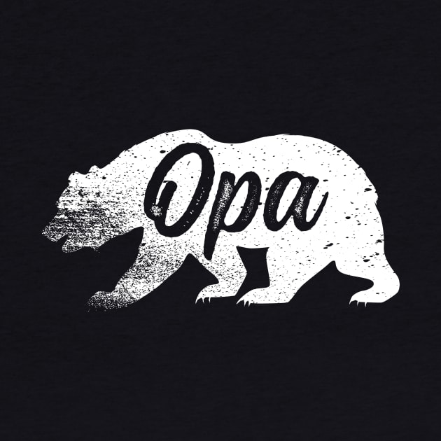 Opa Bear Father's Day T-Shirt by Adamita
